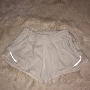 White lululemon shorts